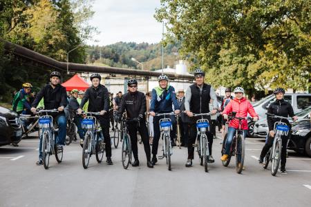 Otvoritev kolesarske CE-SˇT-SˇE-153